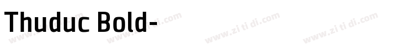 Thuduc Bold字体转换